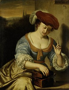 Oiseau échappé : Allégorie de la chasteté - Frans van Mieris (I)