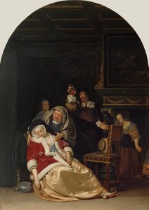 La visite du docteur, 1667 - Frans van Mieris