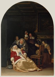 La visite du médecin - Frans van Mieris the Elder
