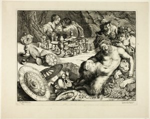 Bacchus et Silène Ivre—Le Rêve de Silène - Frans van den Wyngaerde