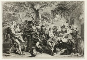 Soldats et paysans - Frans van den Wyngaerde