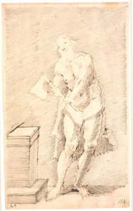Homme debout avec une hache de bourreau - Frantz Cleyn