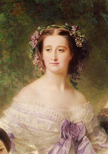 Tableau Toile Franz Xaver Winterhalter - L'impératrice Eugénie, Prêt à Accrocher