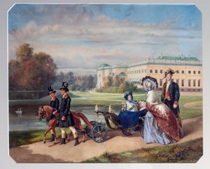 La promenade de la grande duchesse Maria Alexandrovna de Russie - Franz (after) Teichel