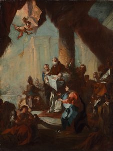Étude pour la Présentation du Christ au Temple pour Saint Ulrich, Vienne, vers 1750 - Franz Anton Maulbertsch