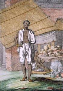 Houalouays, un confiseur ou pâtissier, pub. 1808-12 - Franz Balthazar Solvyns