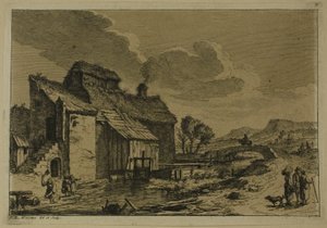 Le moulin au bord du ruisseau - Franz Edmund Weirotter