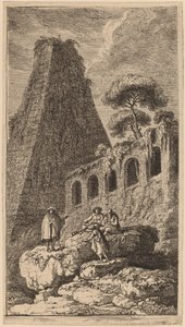 La Pyramide de Sesto près des portes de Saint-Paul à Rome