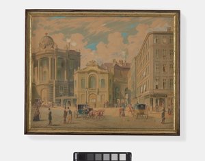 Le vieux Burgtheater, Vienne, années 1850
