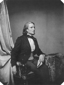 Franz Liszt, compositeur et pianiste hongrois, vers 1860