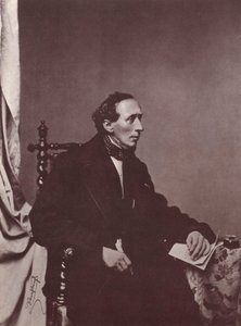 Hans Christian Andersen, auteur danois, 19ème siècle - Franz Hanfstaengl