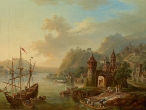 Un paysage du Rhin