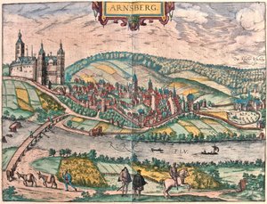Arnsberg, Allemagne (gravure) - Franz Hogenberg