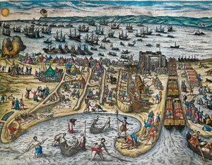 Capture de La Goulette et de Tunis par Charles V - Franz Hogenberg