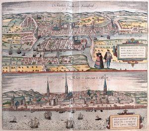 Kaliningrad, Russie - Riga, Lettonie (gravure) - Franz Hogenberg