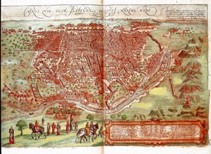 Carte du Caire - Franz Hogenberg