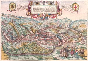 Serravalle, Vittorio Veneto (Trévise), Italie (gravure) - Franz Hogenberg