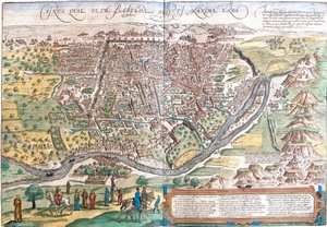 Vue du Caire, Égypte - Franz Hogenberg