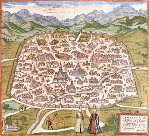 Vue de Damas, Syrie - Franz Hogenberg