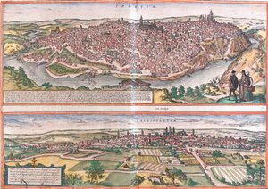 Vues de Tolède et Valladolid, Espagne (eau-forte) - Franz Hogenberg