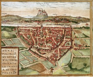 Wurtzbourg - Allemagne (gravure) - Franz Hogenberg