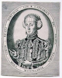Portrait de Catherine, Reine du Portugal, épouse de Jean III (1502-57) 1556 - Franz Huys