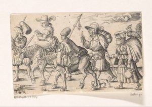 Soldats et vivandières - Franz Isaac Brun