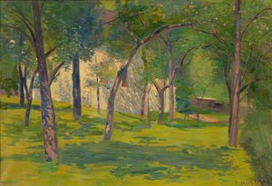 Arbres fruitiers dans le jardin