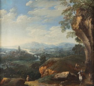 Franz Joachim Beich Paysage imaginaire méridional