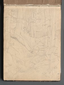 Album avec des vues de Rome et des environs, études de paysages, page 01a : Paysage romain - Franz Johann Heinrich Nadorp