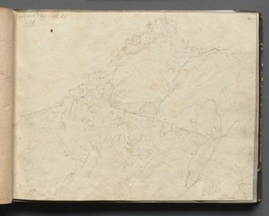 Album avec vues de Rome et des environs, études de paysages, page 04a : Cervera