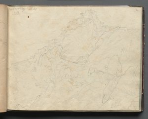 Album de vues de Rome et de ses environs, études de paysages, page 04a : "Cervera"