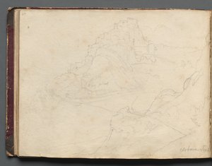 Album avec vues de Rome et des environs, études de paysages, page 20b : Cervera - Franz Johann Heinrich Nadorp