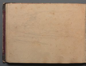 Album avec des vues de Rome et des environs, études de paysage, page 29b : Étude de paysage - Franz Johann Heinrich Nadorp