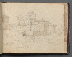 Album avec des vues de Rome et des environs, études de paysage, page 38a : Saint Giovanni e Paolo, Rome