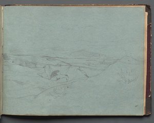Album avec des vues de Rome et des environs, études de paysage, page 52a : Paysage romain - Franz Johann Heinrich Nadorp