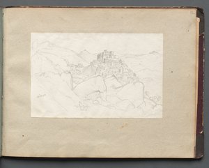 Album avec des vues de Rome et des environs, études de paysage, page 53a : "Vivaro" - Franz Johann Heinrich Nadorp