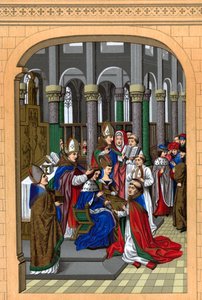 Couronnement de Charles V, Roi de France, XIVe siècle, 1870 - Franz Kellerhoven