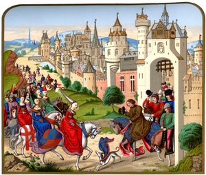 Entrée de la reine Isabeau de Bavière à Paris, vers 1500, 1870