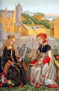 Sainte Catherine et Sainte Agnès, 15e siècle, 1870 - Franz Kellerhoven