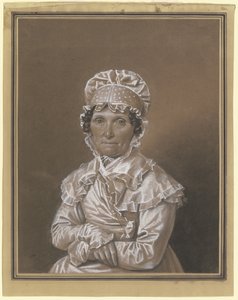 Une dame avec une coiffe en dentelle - Franz Krüger