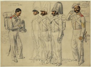 Jacob Kotscheroffskoy, Tschumarinoff Semianoffs, Lumpoff Ismailoff, Sokoloff Feldwebel Gewdokimoff - Franz Krüger