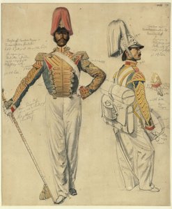 Tambour-major Vasily Kossarev, tambour du régiment Kuzma Krassilnikov - Franz Krüger