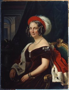 Portrait de la reine Frederique de Hanovre - Franz Krüger