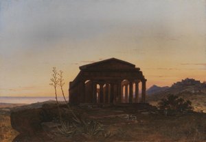 Le Temple de la Concorde par Girgenti - Franz Ludwig Catel
