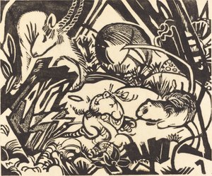 Légende animale, 1912