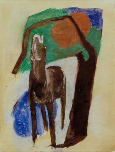 Cheval en deuil - Franz Marc