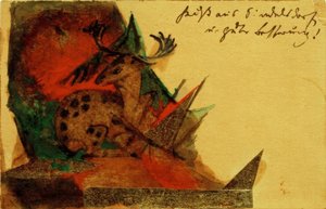 Cerf couché - Franz Marc