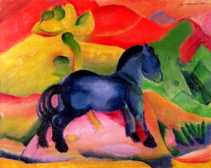 Petit cheval bleu, 1912 - Franz Marc