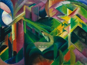 Un chevreuil dans le jardin du monastère - Franz Marc